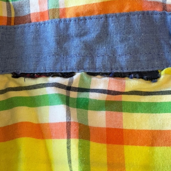 Yellow and Green Plaid Button Down Shirt - Picture 3 of 5